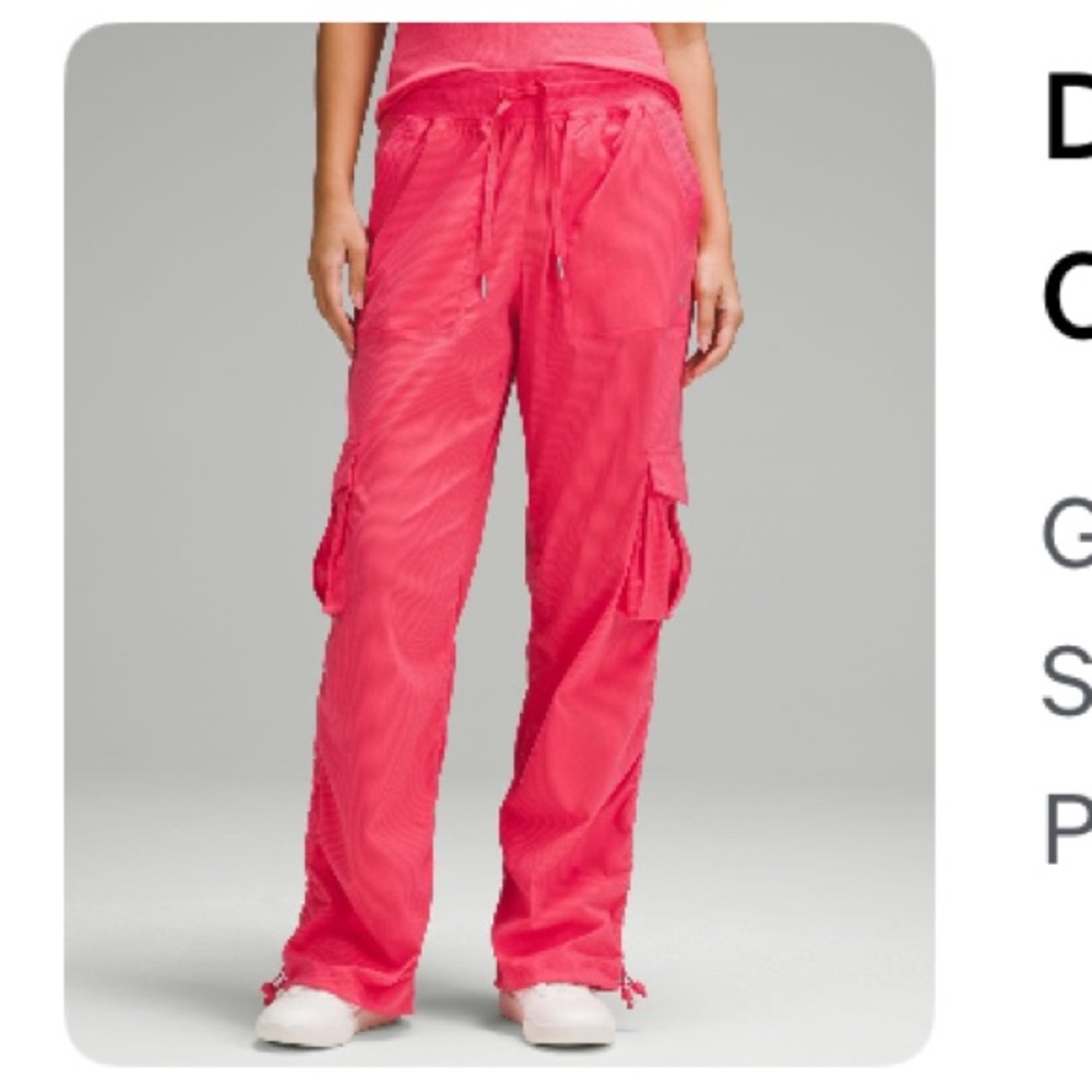 lululemon athletica dance studio relaxed mid rise pant in pink glaze